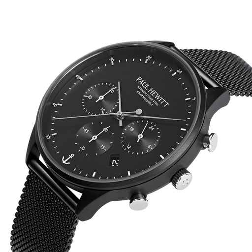 Paul Hewitt Chrono Uhr Schwarz Top Angebot