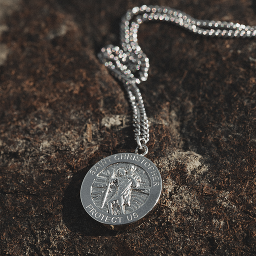 Paul Hewitt Men's St. Christopher Halskette Silber Große Rabatte