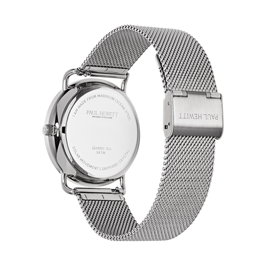 Paul Hewitt Sailor 39 mm Uhr Silber Weiß Räumungsverkauf