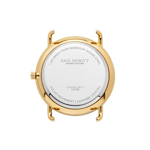 Paul Hewitt Sailor 39 mm Uhr Gold Blau Kauf eins, bekomm eins gratis
