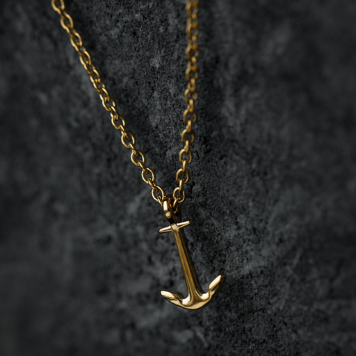 Paul Hewitt Men's Anchor Halskette Gold Tägliche Deals