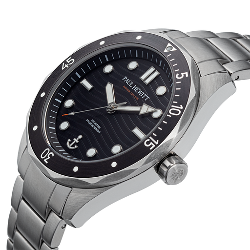 Paul Hewitt Ocean Diver Uhr Silber Schwarz Letzter Tag