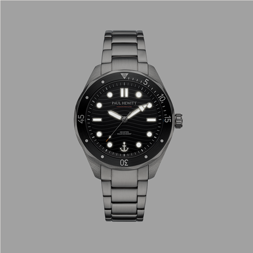 Paul Hewitt Ocean Diver Uhr Silber Schwarz Letzter Tag