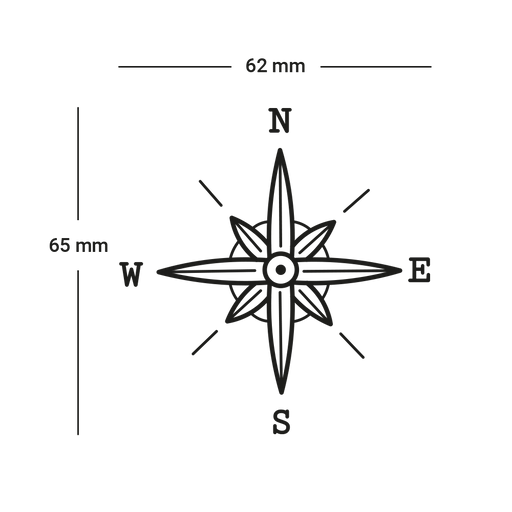 Paul Hewitt Men's Compass 1 Tattoo Bis zu 50% Rabatt