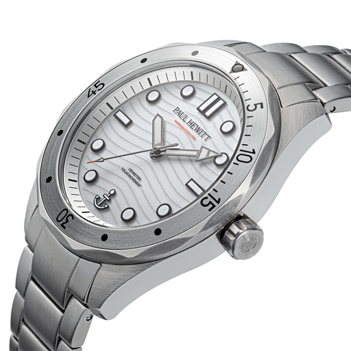 Paul Hewitt Ocean Diver Uhr Silber Weiß Bis zu 65% Rabatt