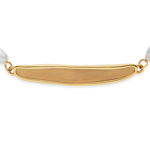 Paul Hewitt Engravable Plate Pearl Armkette Gold Discount Store für neue Produkte