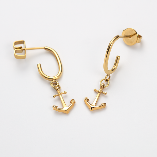 Paul Hewitt The Anchor II Hoops Ohrring Gold Schlussverkauf