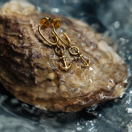 Paul Hewitt The Anchor II Hoops Ohrring Gold Schlussverkauf