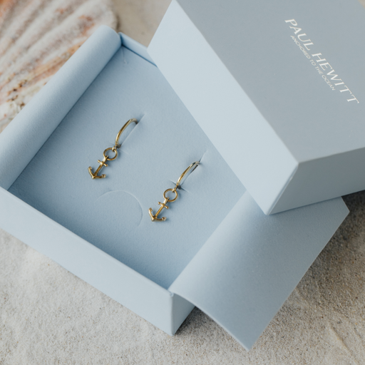 Paul Hewitt The Anchor II Hoops Ohrring Gold Schlussverkauf