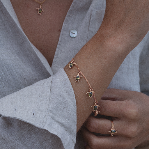 Paul Hewitt Turtle Armkette Roségold Kostenloser Versand