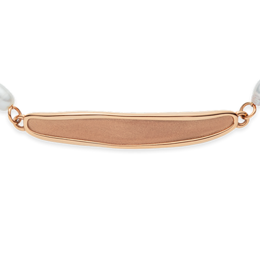 Paul Hewitt Engravable Plate Pearl Armkette Roségold Flash Sale