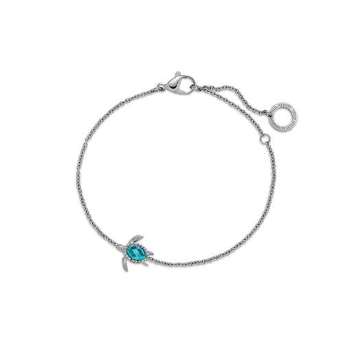 Paul Hewitt Turtle Mono Armkette Aquamarine Silber