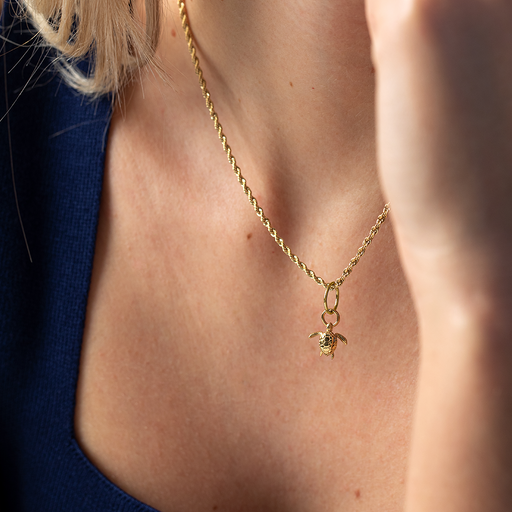 Paul Hewitt Set Turtle Charm und Halskette Gold