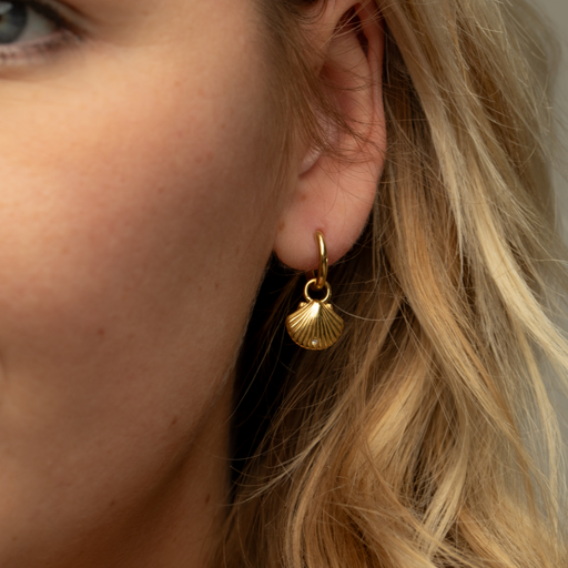 Paul Hewitt Scallop Ohrring Gold Valentinstagsangebot