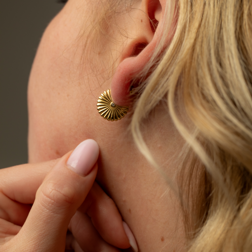 Paul Hewitt Scallop Ohrstecker Gold Jubiläumsangebot