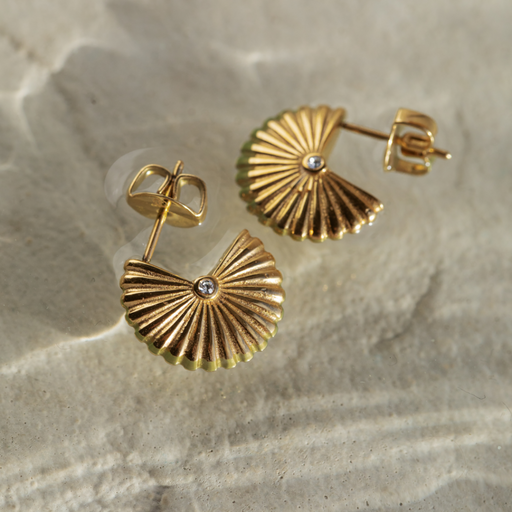 Paul Hewitt Scallop Ohrstecker Gold Jubiläumsangebot