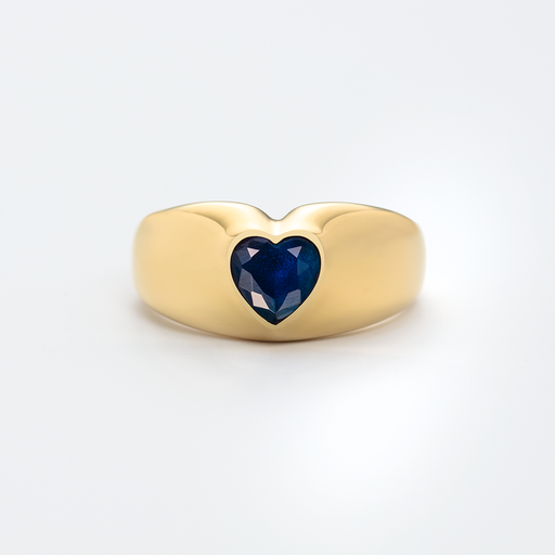 Paul Hewitt Bold Heart Ring Gold Heißer Verkauf