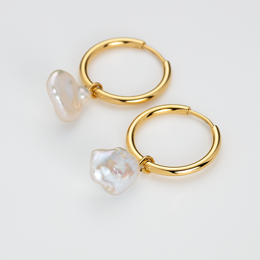Paul Hewitt Treasures of the Sea Pearl Ohrring Gold Große Rabatte