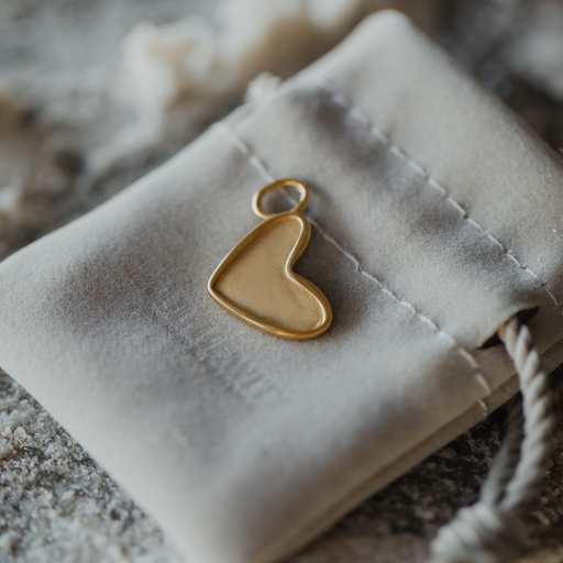 Paul Hewitt Engravable Heart Charm Gold Super Sparpreis