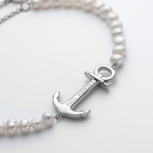Paul Hewitt The Anchor Beads Armkette Silber Pearl Discount Store für neue Produkte