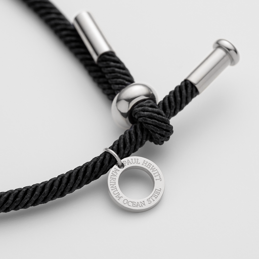 Paul Hewitt Vitamin Sea Armband Silber Schwarz Im Verkauf