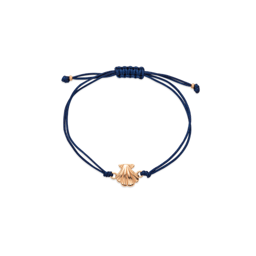 Paul Hewitt Scallop Blue Nylon Armkette Roségold
