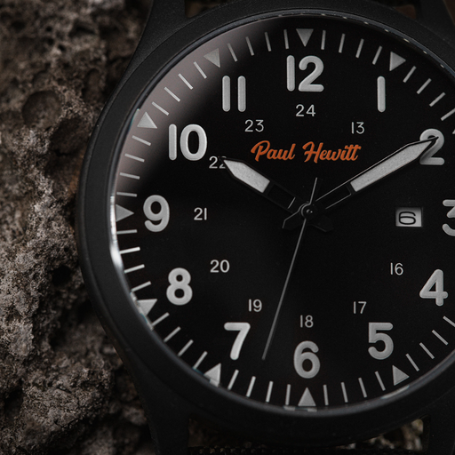 Paul Hewitt Captain's Field Watch Midnight black Kauf eins, bekomm eins gratis