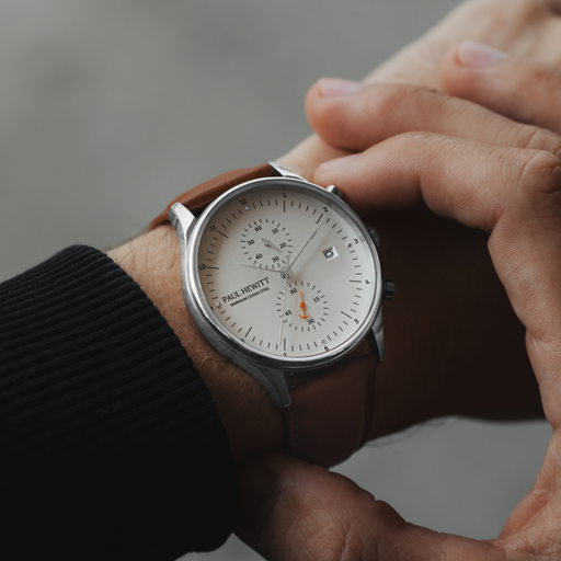 Paul Hewitt Chrono Quartz Leder brown Riesige Ersparnisse