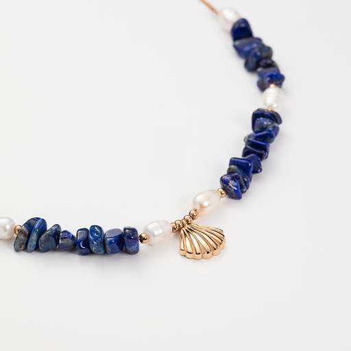 Paul Hewitt Scallop Stone Halskette Roségold Sonderangebot der Fabrik