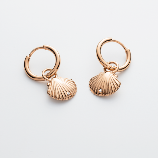 Paul Hewitt Scallop Ohrring Roségold Online