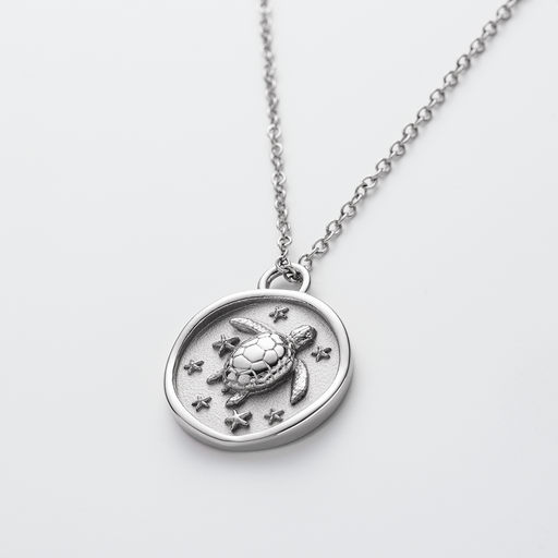 Paul Hewitt Turtle Coin Halskette Silber Meist gekauft