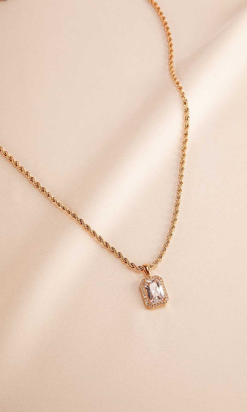 Paul Valentine Pavé Emerald Necklace Blitzangebot