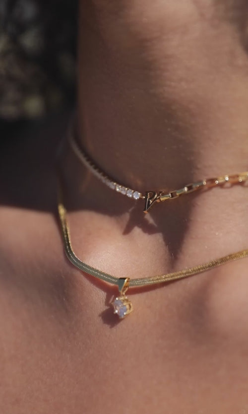 Paul Valentine Brilliant Sleek Necklace Große Rabatte