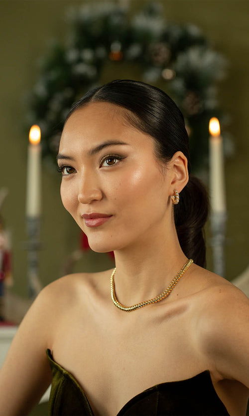 Paul Valentine Sparkle Twisted Hoops Letzte 3 Tage