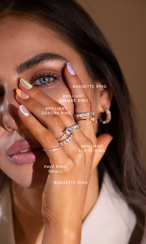 Paul Valentine Brilliant Quadra Ring Bis zu 65% Rabatt