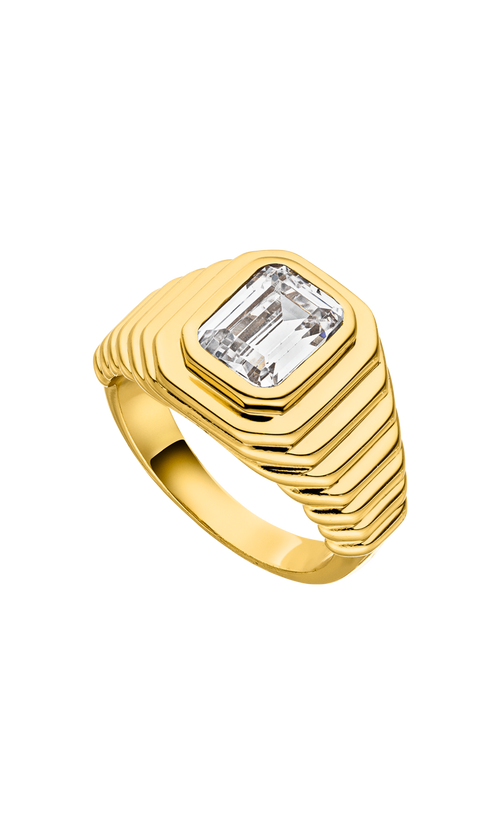 Paul Valentine Emerald Ring White Riesige Rabatte