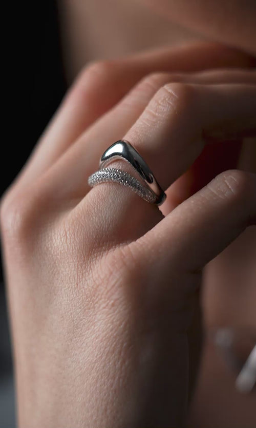Paul Valentine Crystal Galaxy Ring Bis zu 65% Rabatt