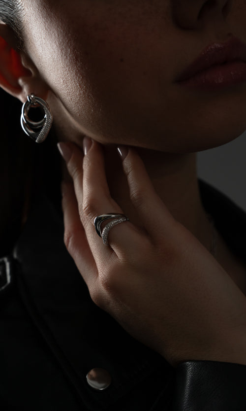 Paul Valentine Crystal Galaxy Ring Bis zu 65% Rabatt