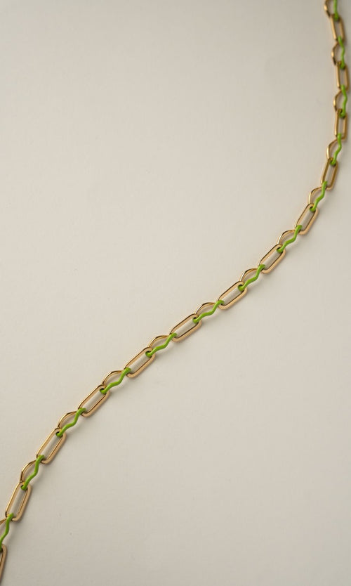 Paul Valentine Wave Rush Enamel Necklace Hotsell