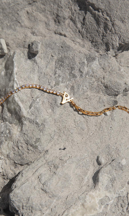 Paul Valentine PV Tennis & Chain Necklace Flash Sale
