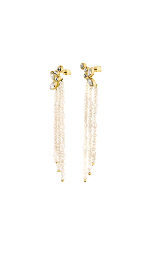 Paul Valentine Adorn Earrings Pearl Tassel Blitzangebot