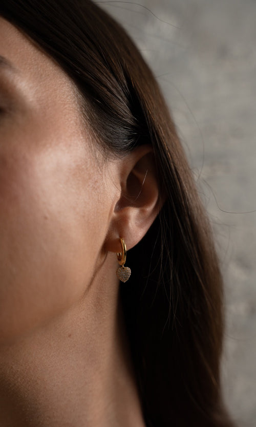Paul Valentine Pure Heart Charm Hoops Tägliche Deals
