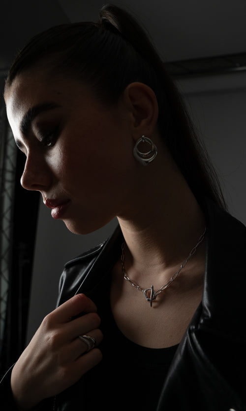 Paul Valentine Crystal Galaxy Necklace Kostenlose Rückgabe