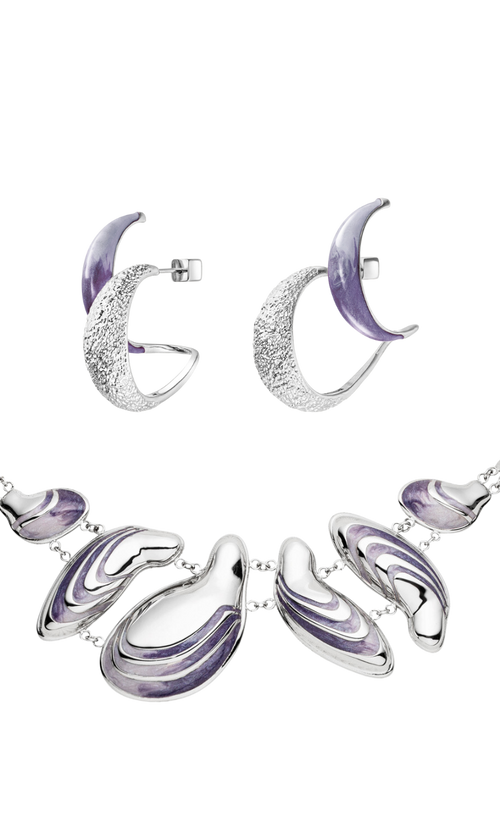 Paul Valentine Underwater Necklace & Hoops Set Bis zu 50% Rabatt