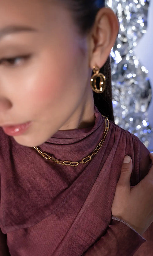 Paul Valentine Molten Chunky Necklace Discount Store für neue Produkte