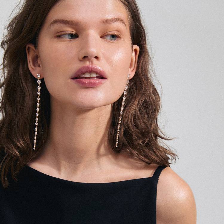 Pilgrim REAGAN recycelte Kristallohrringe vergoldet Super Sparpreis