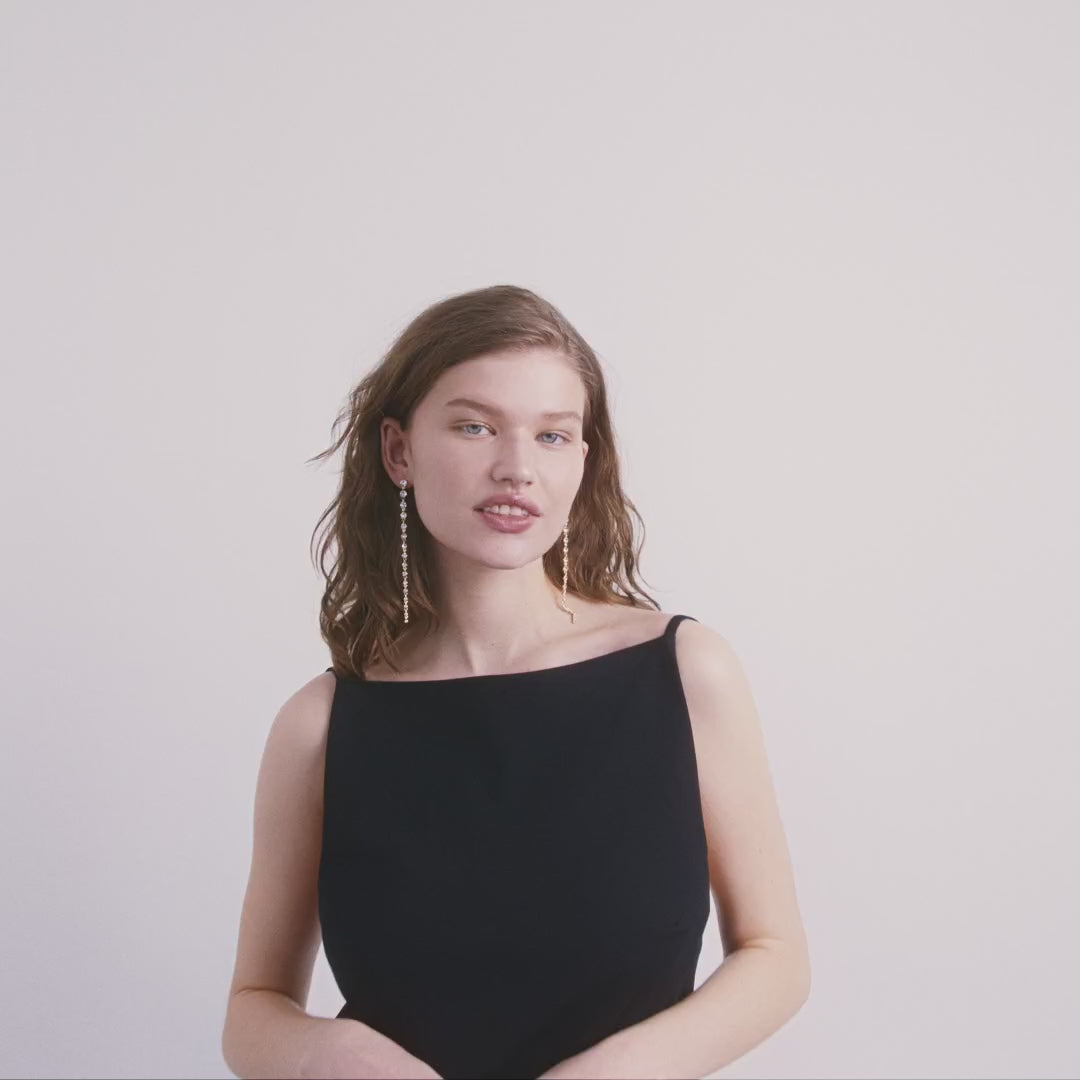 Pilgrim REAGAN recycelte Kristallohrringe vergoldet Super Sparpreis