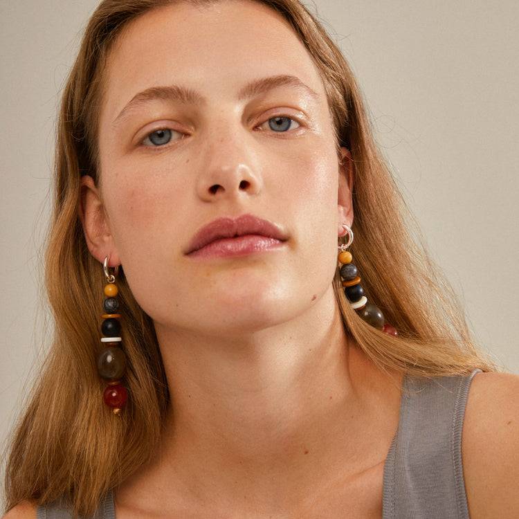 Pilgrim NAILA Ohrringe mehrfarbig/versilbert Clearance-Verkauf