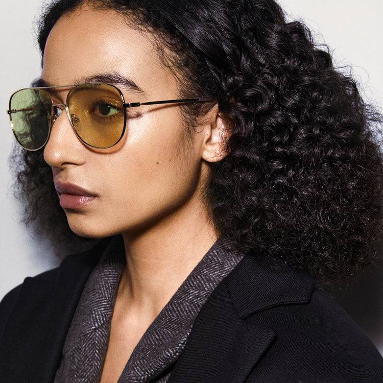 Pilgrim DALLAS Sonnenbrille Gelb/Gold Versandkostenfrei