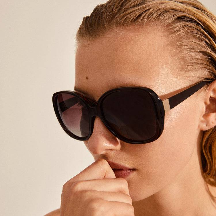 Pilgrim PARKER Oversized-Retro-Sonnenbrille, Braun Begrenztes Angebot